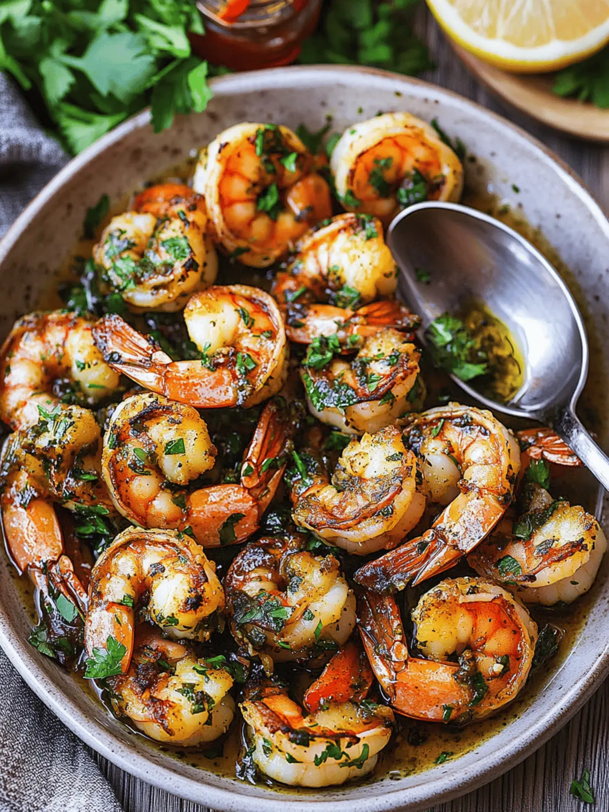 Savor the Flavor: Pan Seared Chimichurri Shrimp Delight