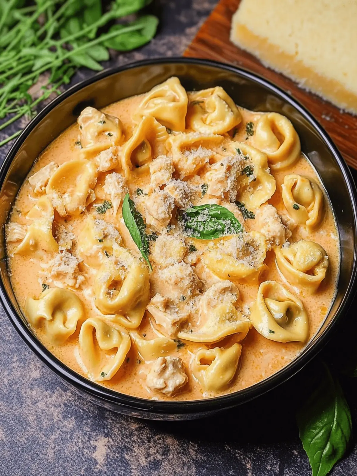 CrockPot Chicken Tortellini