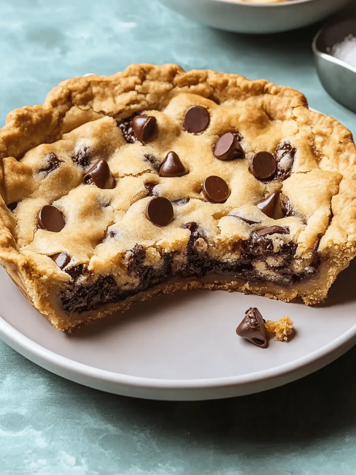 Chocolate Chip Cookie Pie