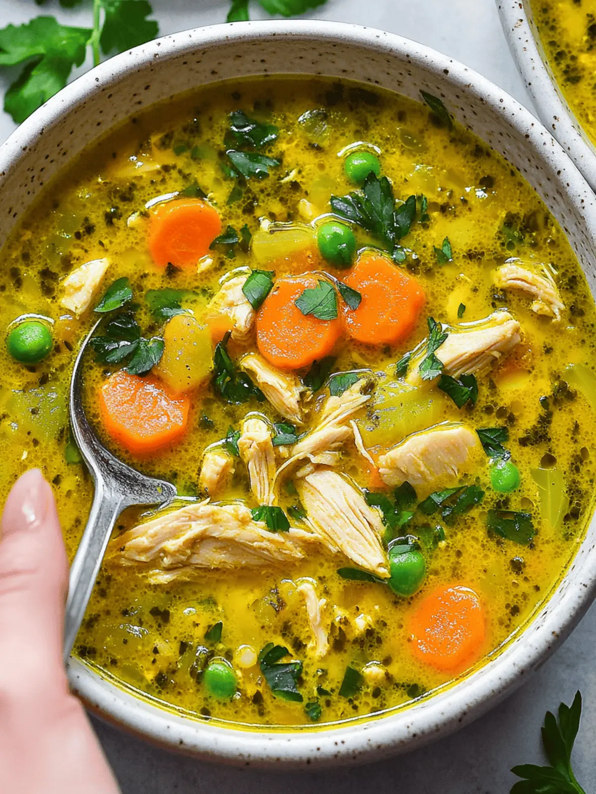Anti Inflammatory Turmeric Chicken Soup