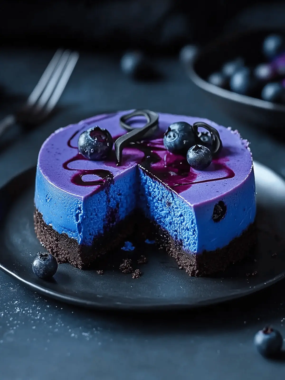 Ravenclaw Midnight Blueberry Cheesecake
