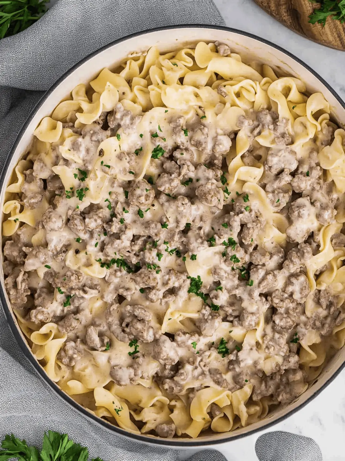Savory Hamburger Stroganoff Ready in 30 Minutes