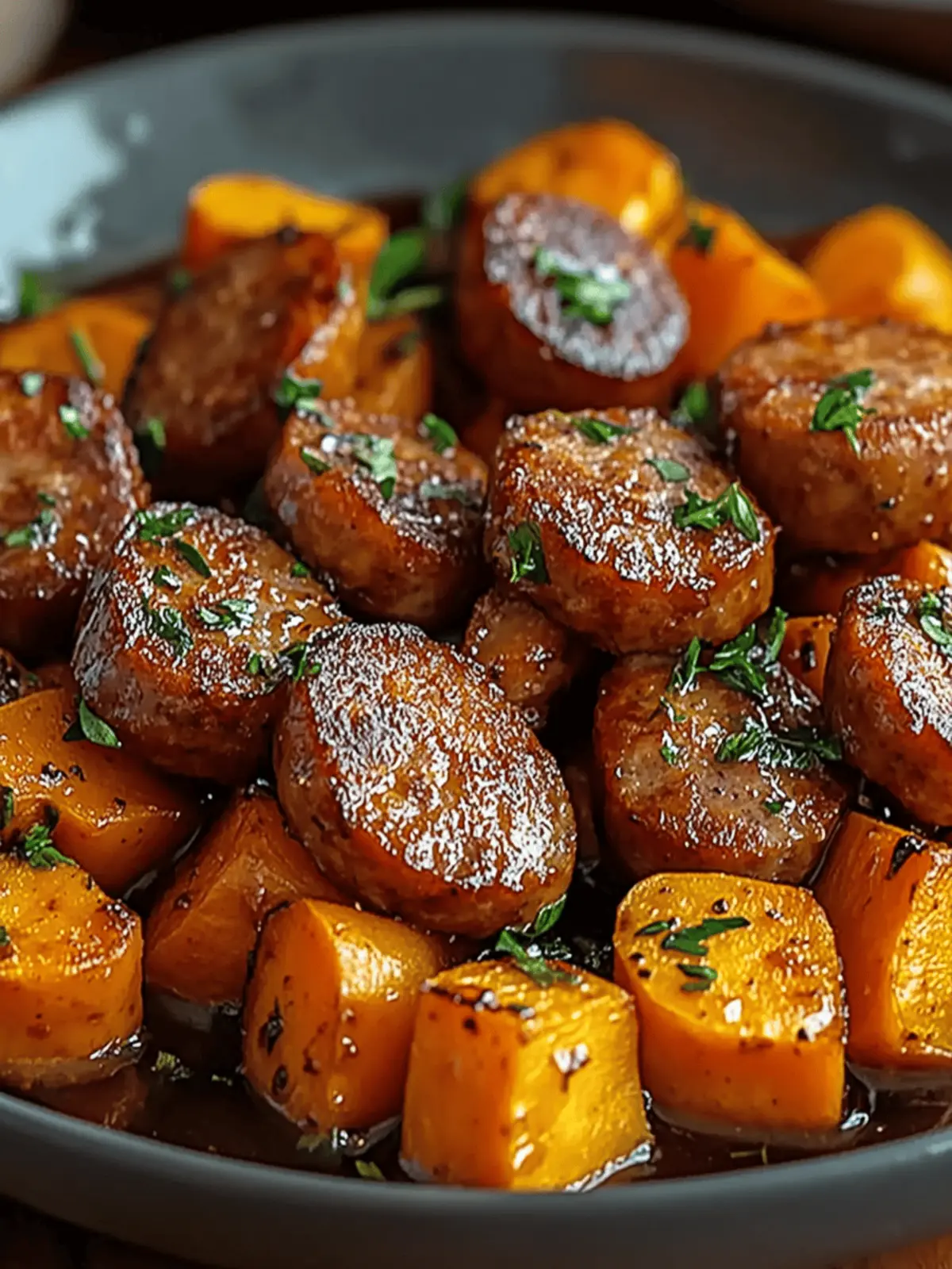 Sausage and Sweet Potatoes: A Quick and Savory Delight