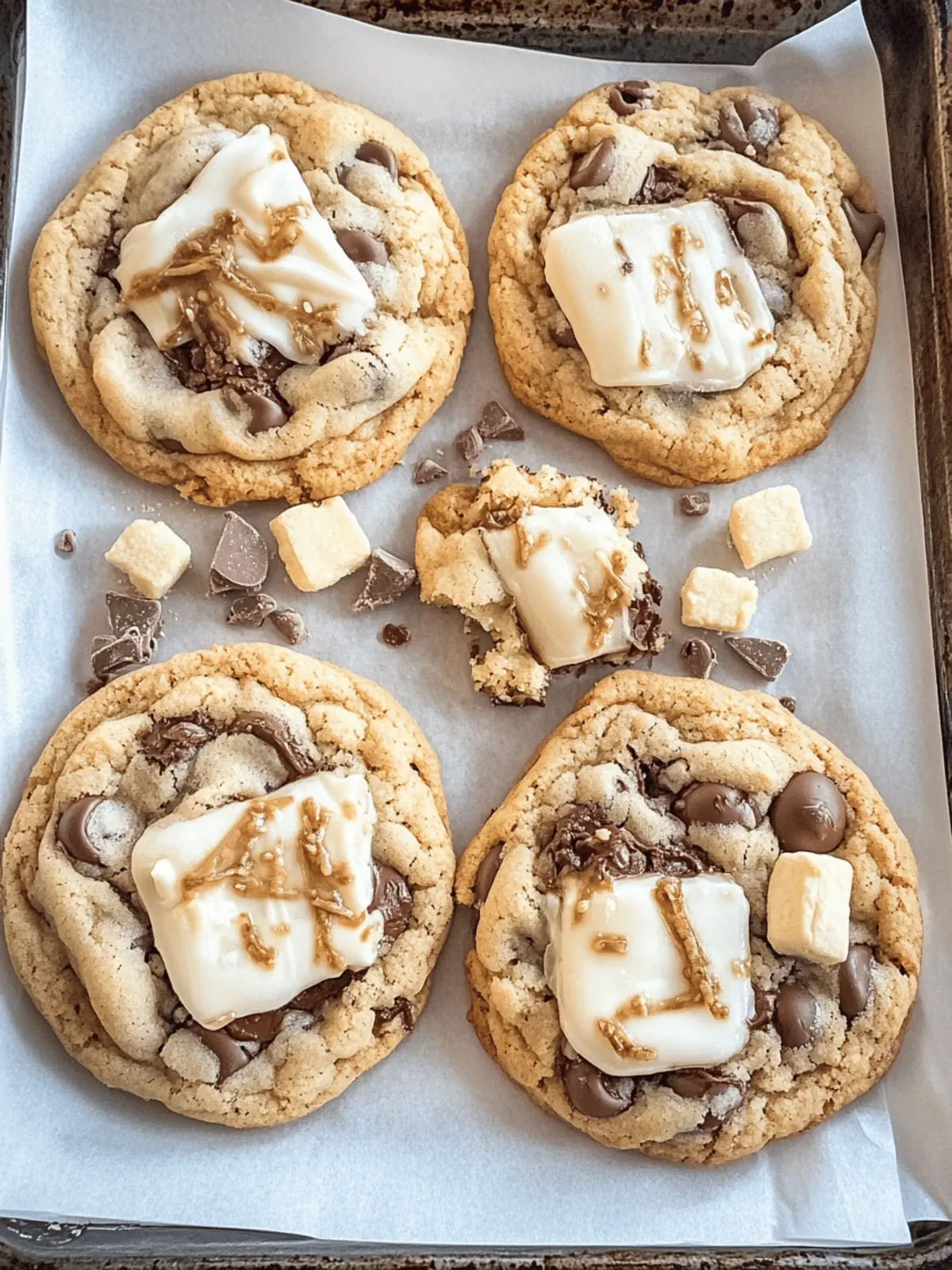 Gooey Smore’s Chocolate Chip Cookies for Ultimate Indulgence