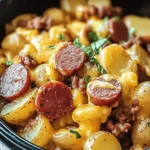 Cheesy Potatoes and Kielbasa