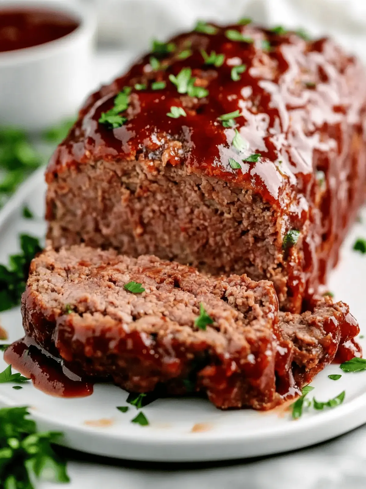 Tender Air Fryer Meatloaf with a Sweet Tangy Glaze