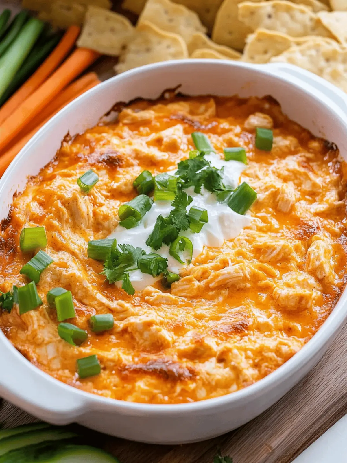 Healthy Buffalo Chicken Dip That's Packed with Flavor and Protein