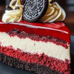 Red Velvet Oreo Cheesecake