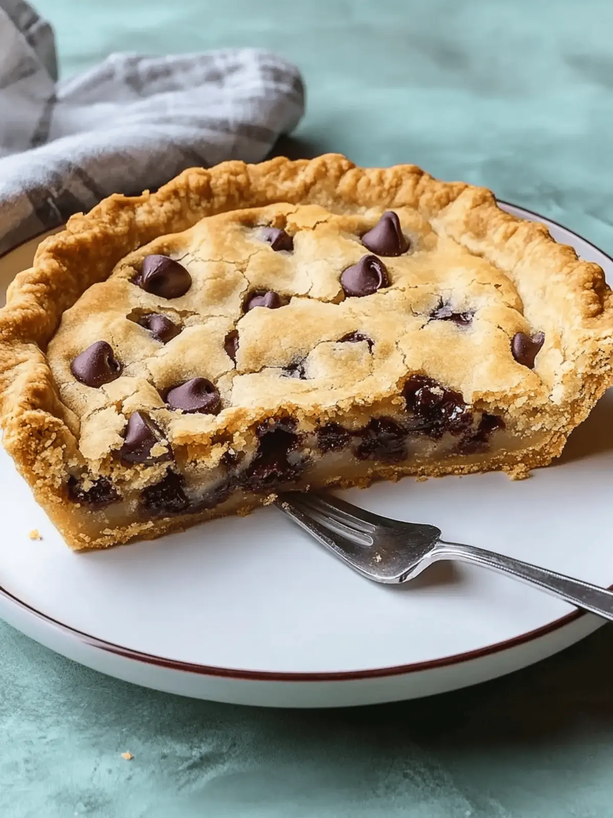 Chocolate Chip Cookie Pie