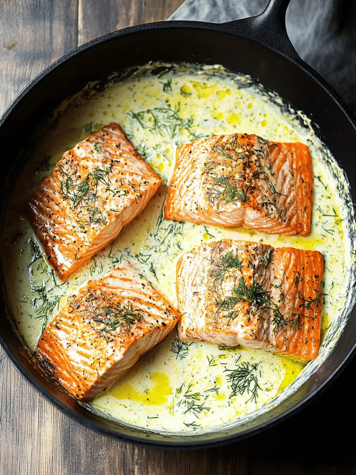 Creamy dill salmon