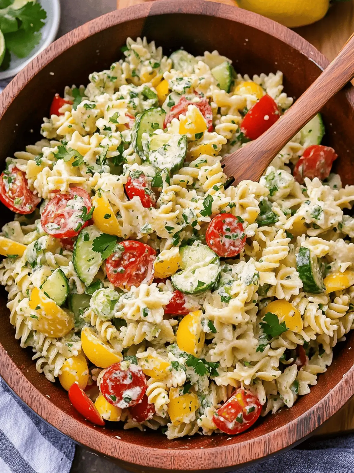 Cilantro Lime Pasta Salad