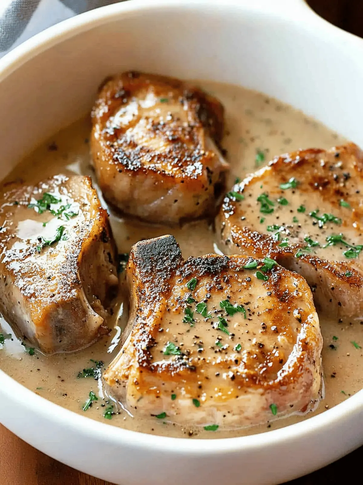 Savory Crock Pot Pork Chops with Creamy Garlic Goodness