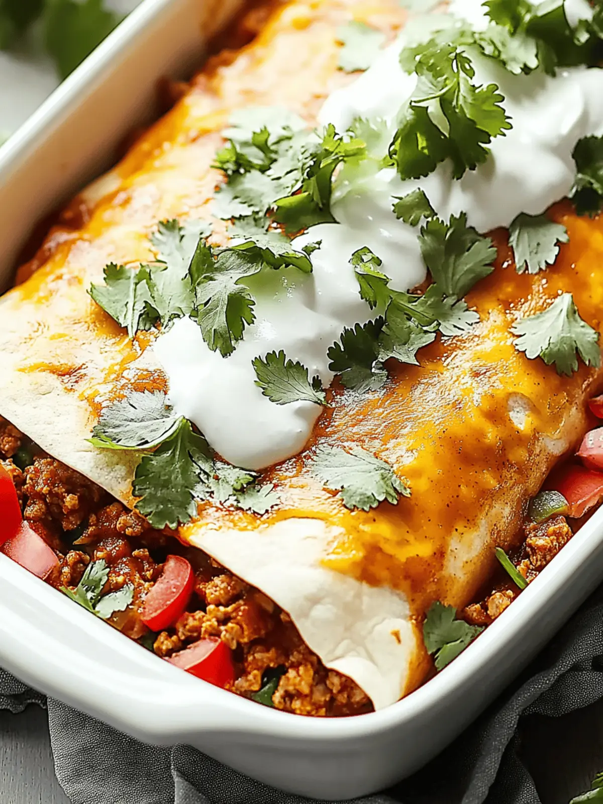 Ground Beef Enchiladas