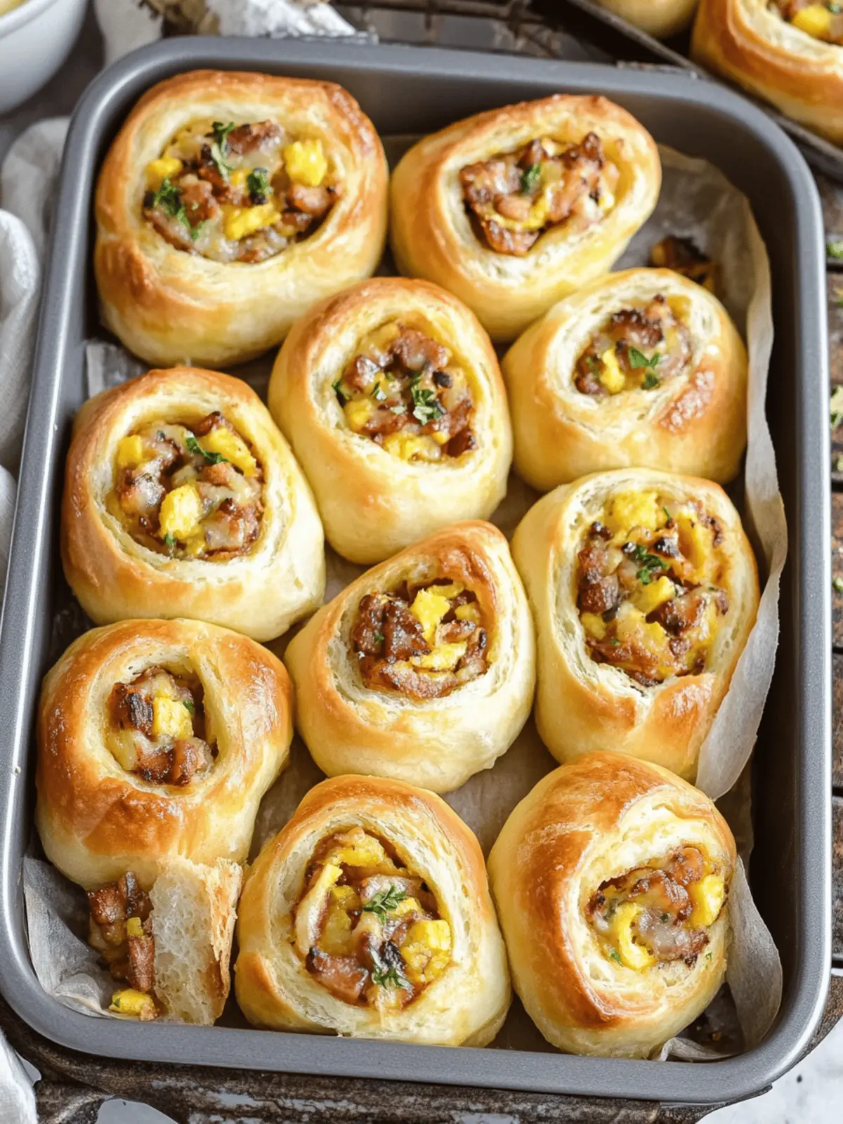 Savory Breakfast Rolls Loaded with Cheese and Flavor