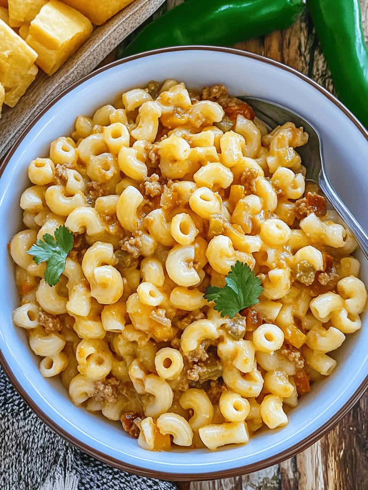 Green Chile Macaroni Sopita