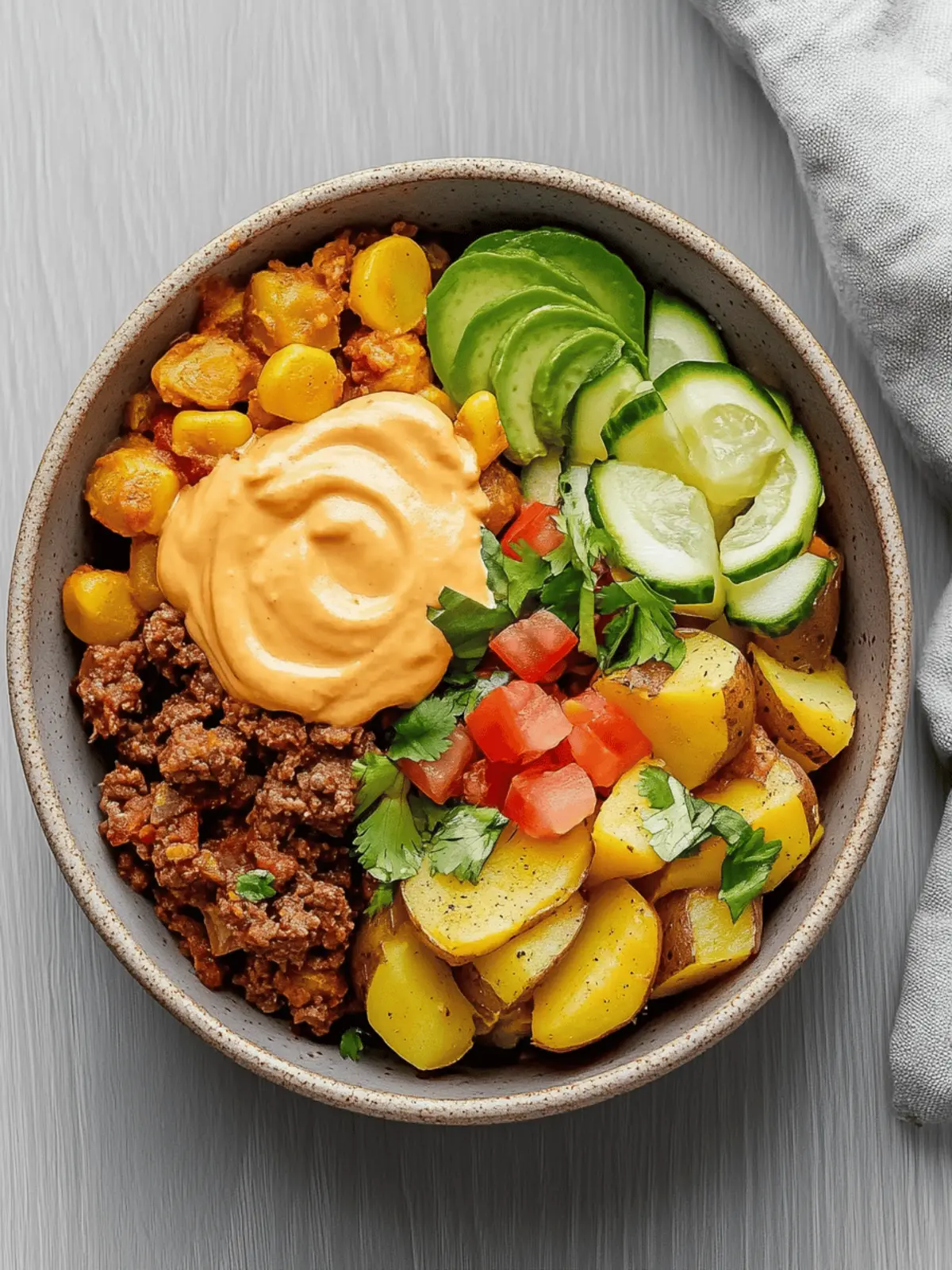 Loaded Fiesta Potato Bowls