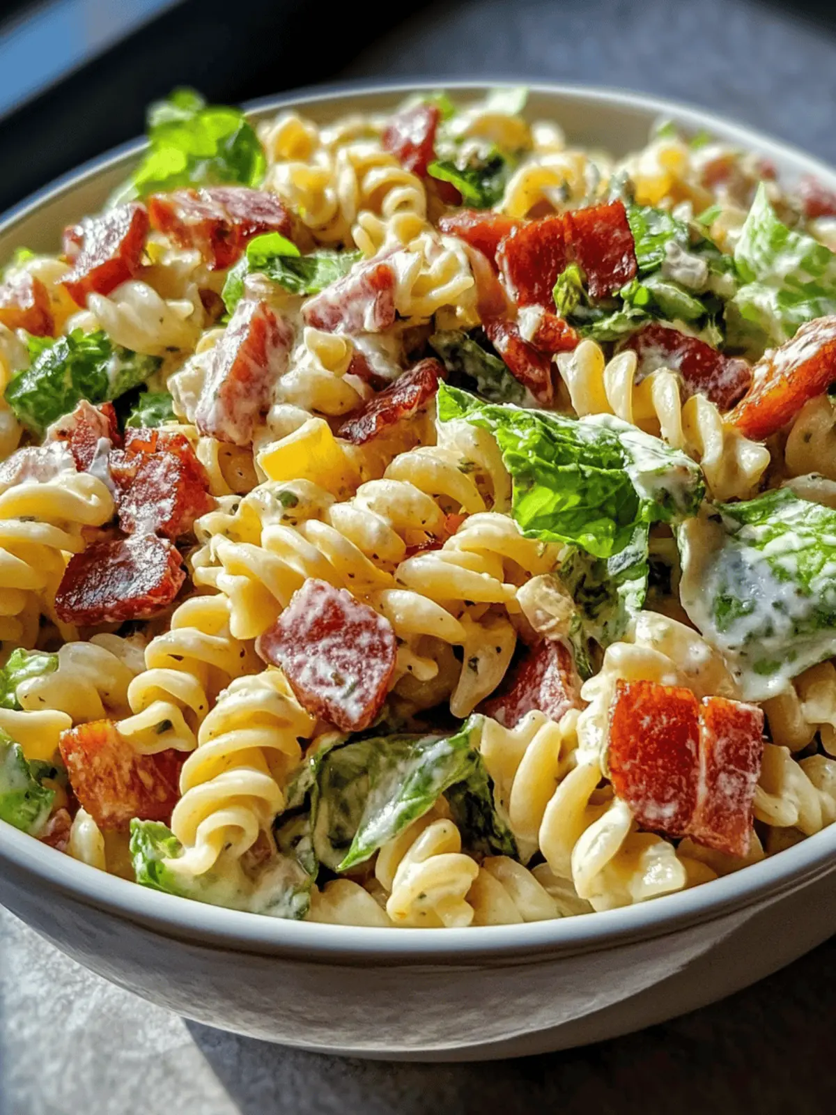 BLT Ranch Pasta Salad