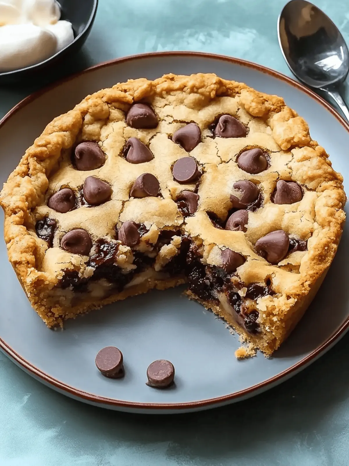 Chocolate Chip Cookie Pie