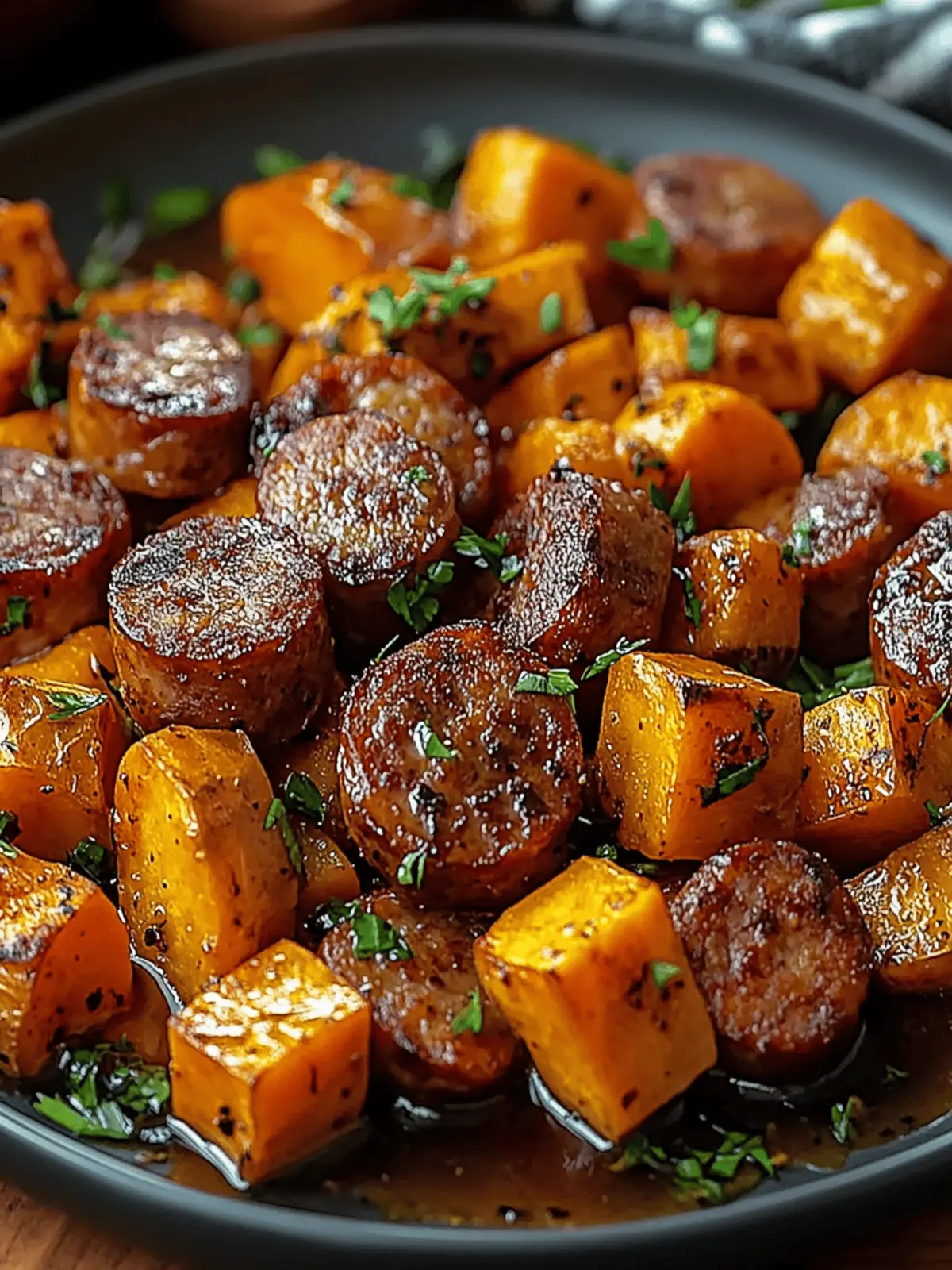 Sausage and Sweet Potatoes