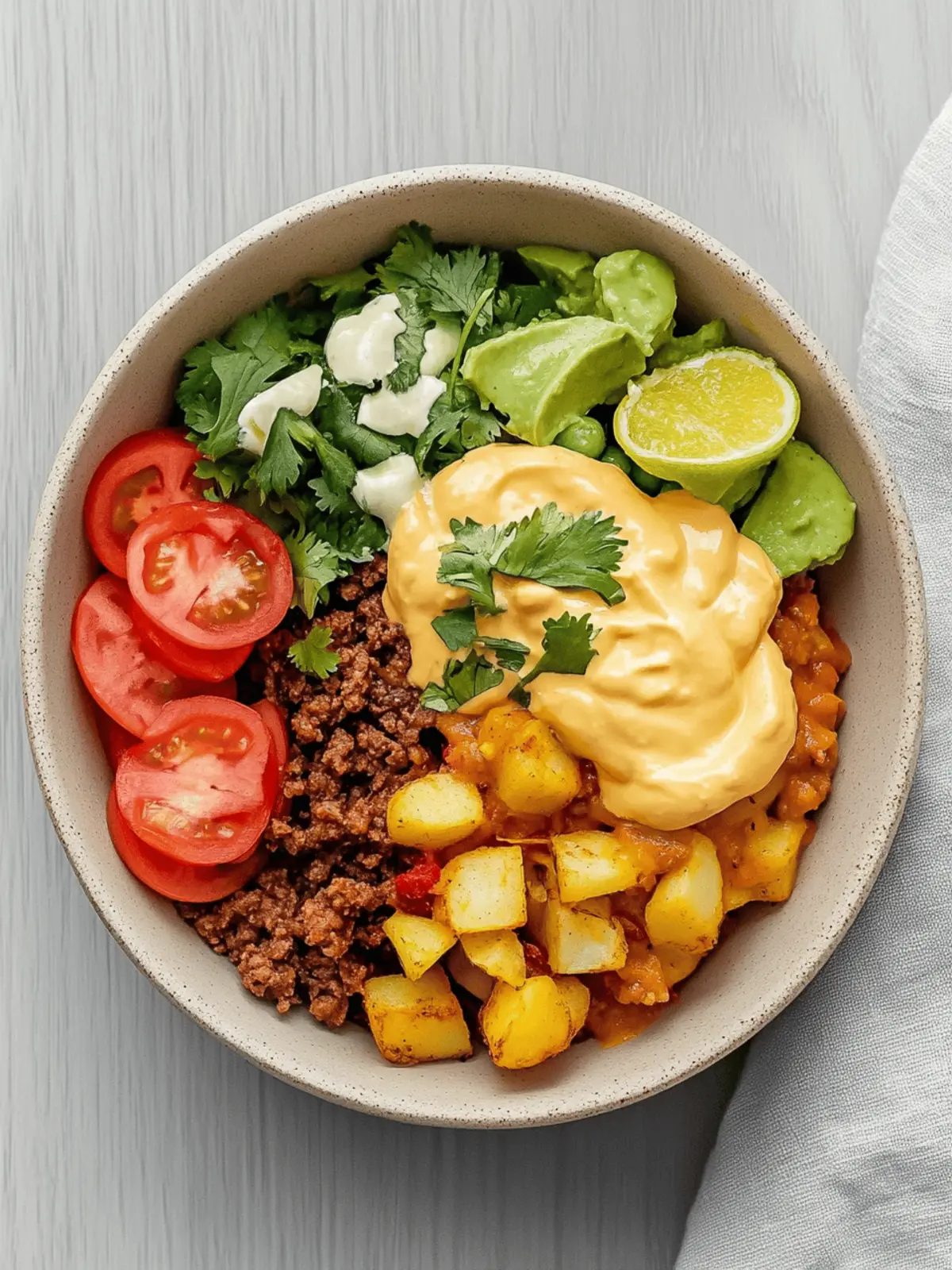 Loaded Fiesta Potato Bowls