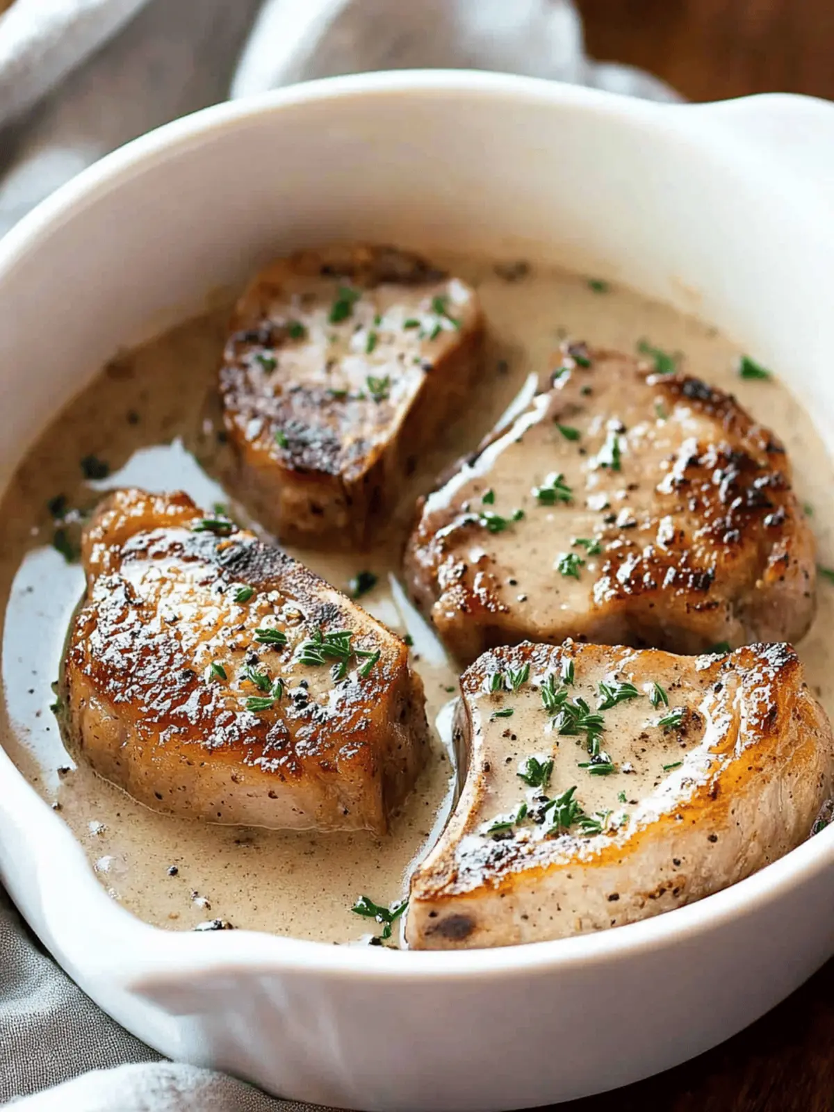 Savory Crock Pot Pork Chops with Creamy Garlic Goodness