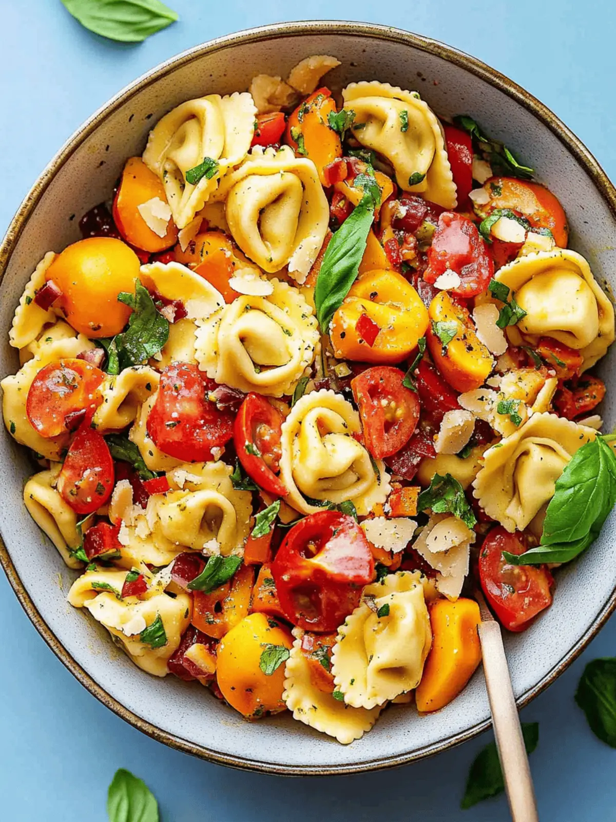 Zesty Tortellini Pasta Salad with Hot Honey Twist