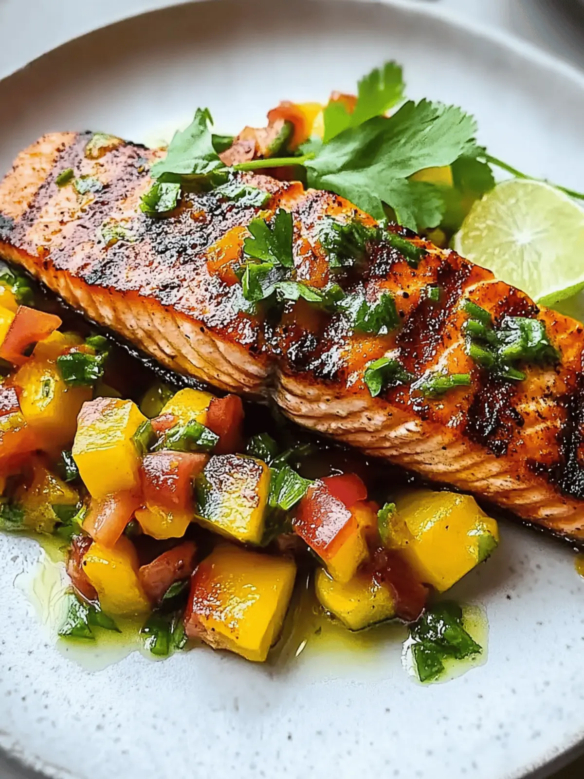 Grilled Salmon with Peach Salsa: A Summer Flavor Celebration