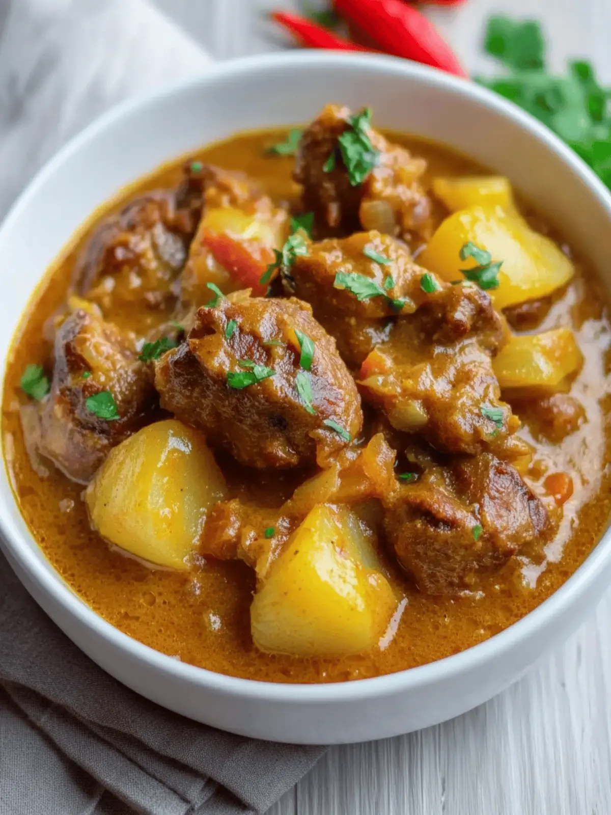 Savory Curry Oxtails
