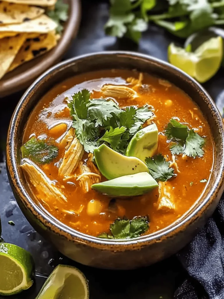 Poblano Chicken Tortilla Soup