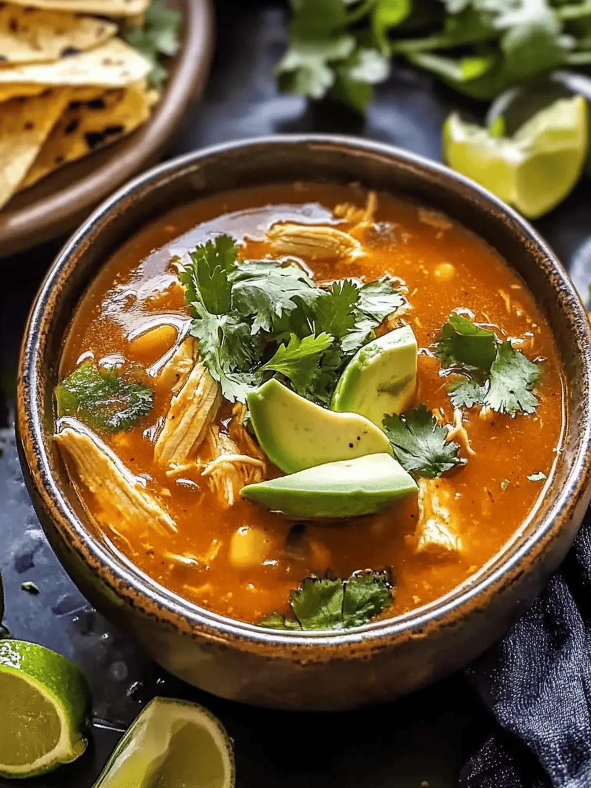 Poblano Chicken Tortilla Soup
