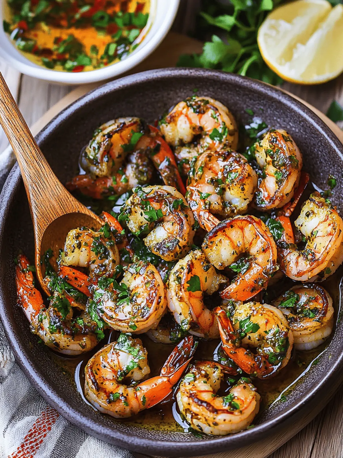 Savor the Flavor: Pan Seared Chimichurri Shrimp Delight