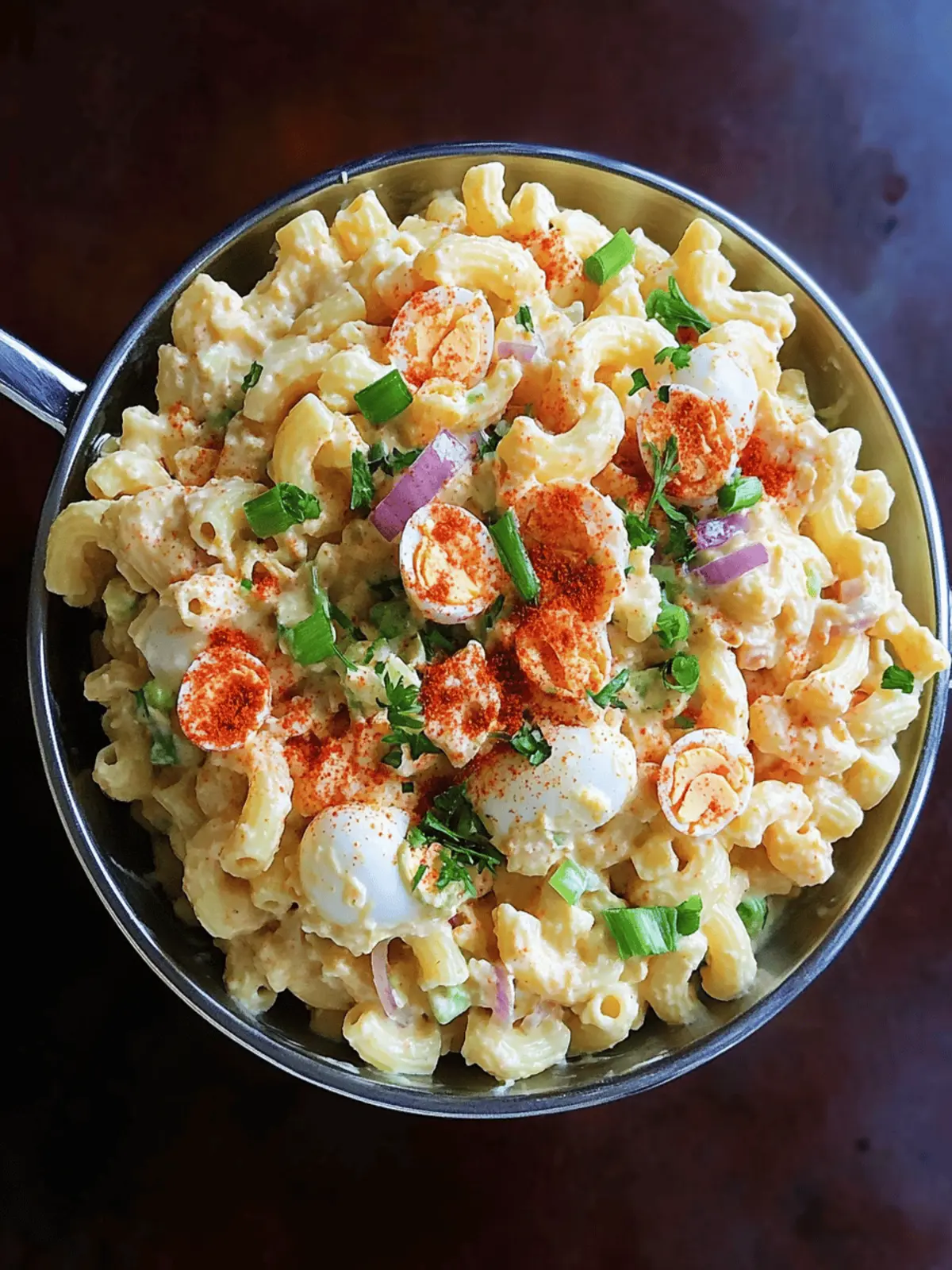 Deviled Egg Macaroni Pasta Salad