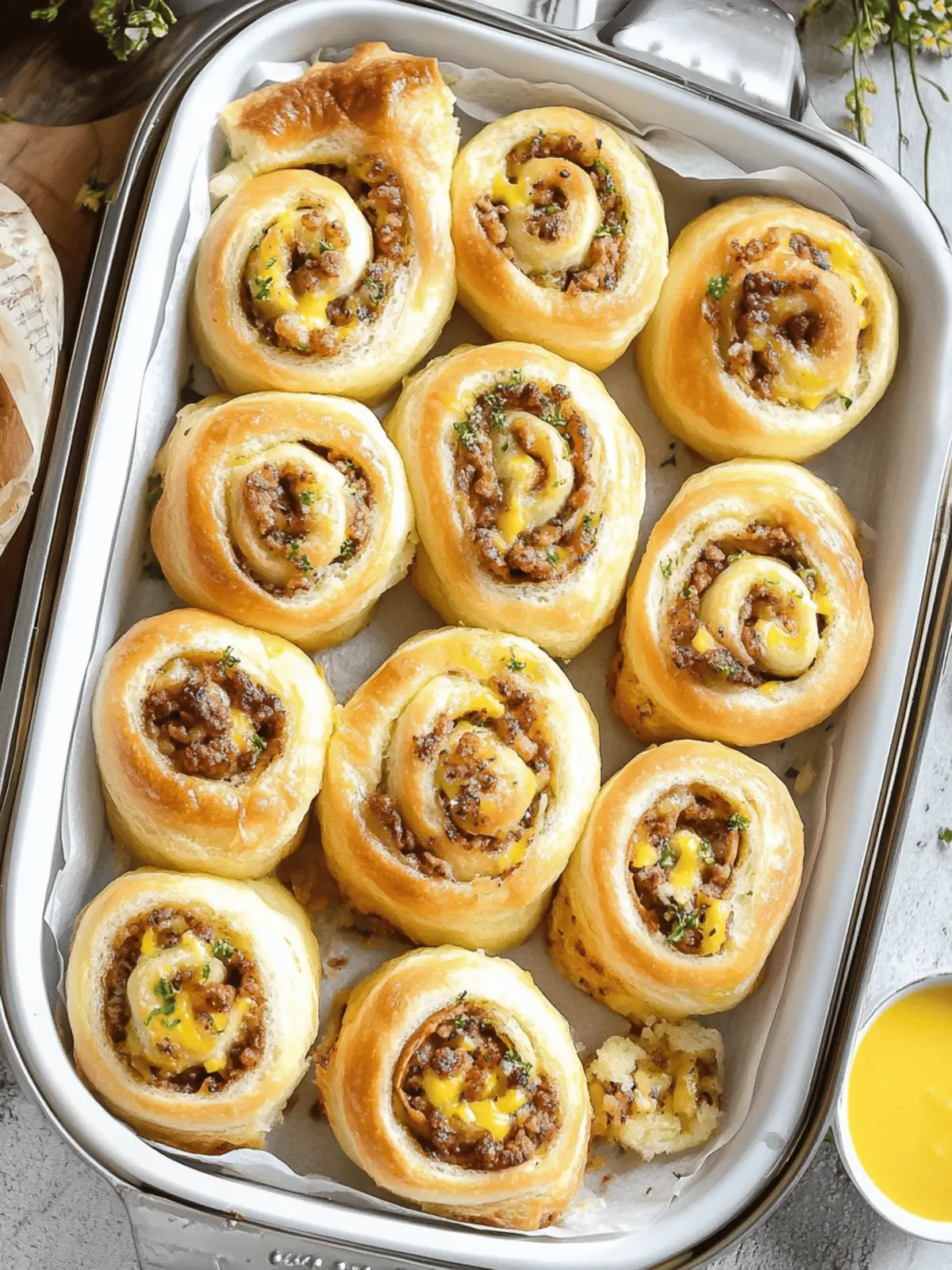 Savory Breakfast Rolls Loaded with Cheese and Flavor