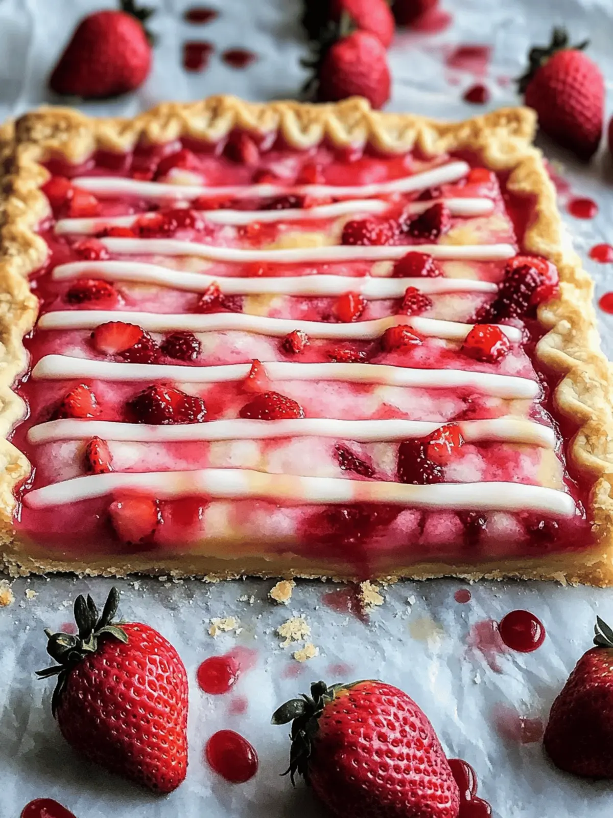Strawberry Pop Tart Slab Pie: Your New Favorite Breakfast Treat