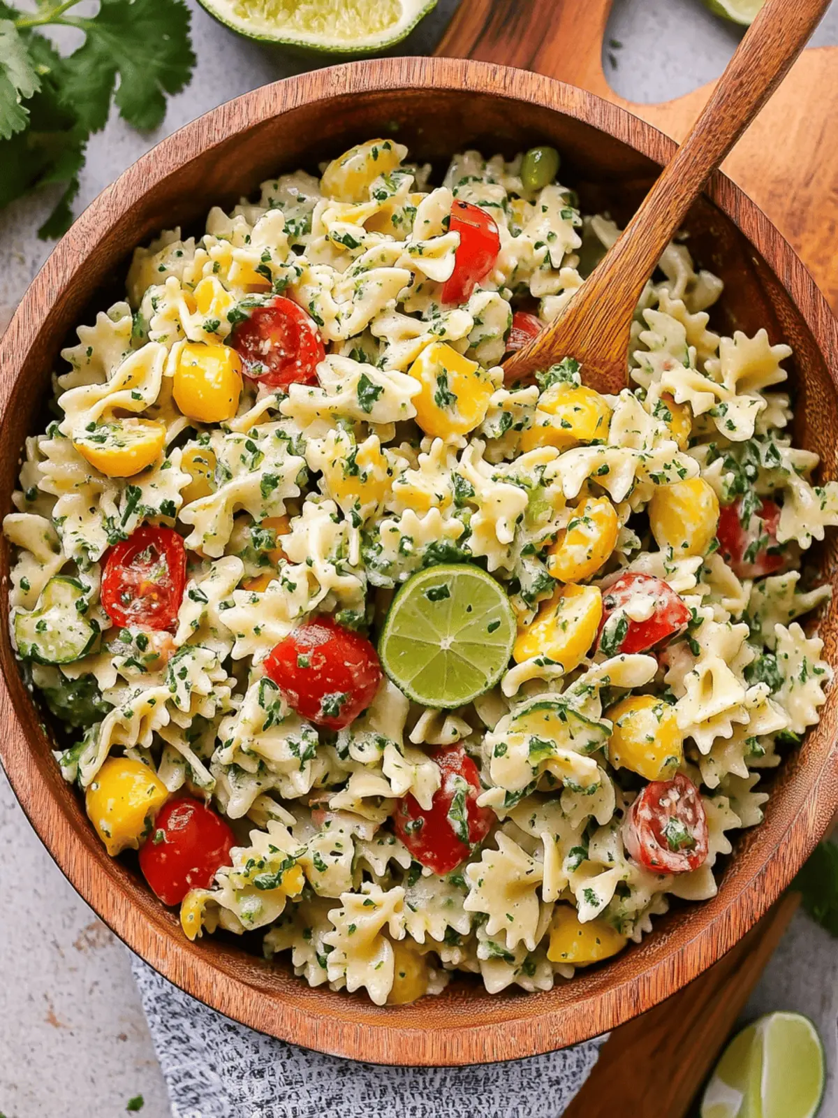 Zesty Cilantro Lime Pasta Salad for Your Summer Feasts