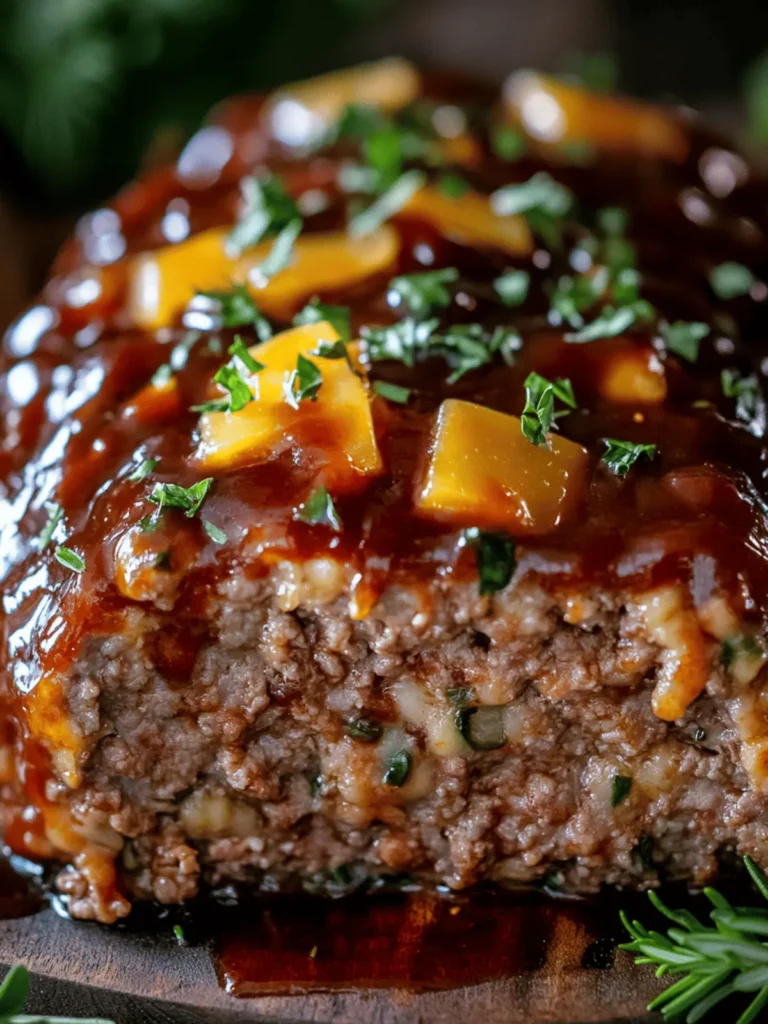 BBQ Cheddar Meatloaf