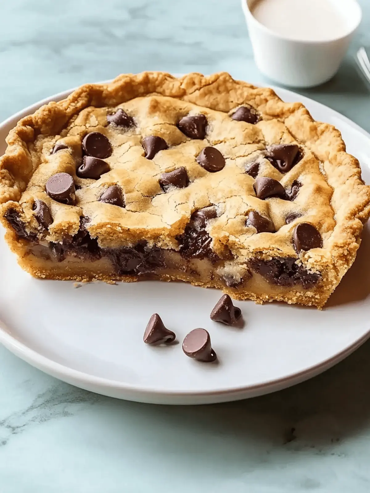 Chocolate Chip Cookie Pie
