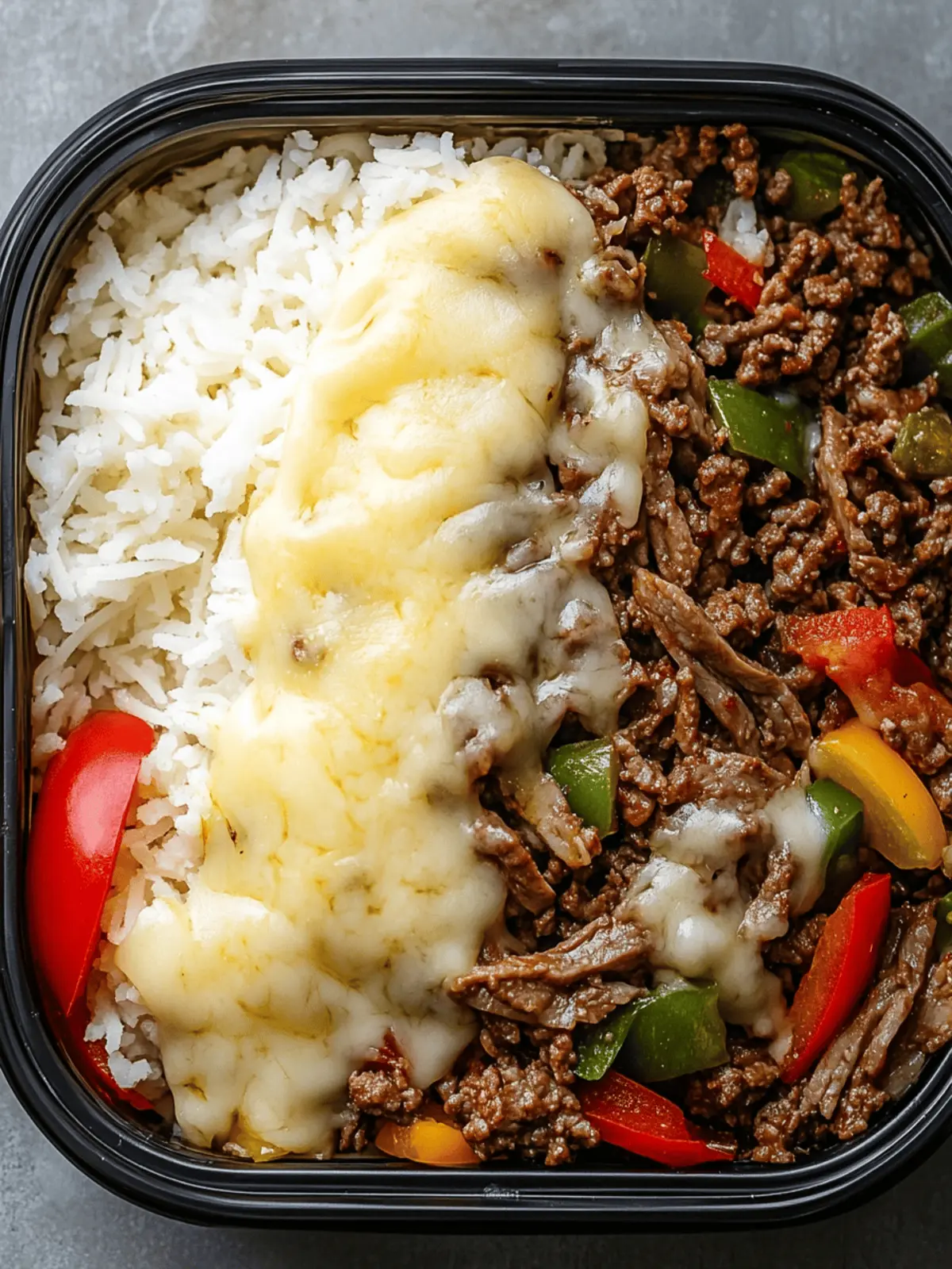 Ground Beef Philly Cheesesteak