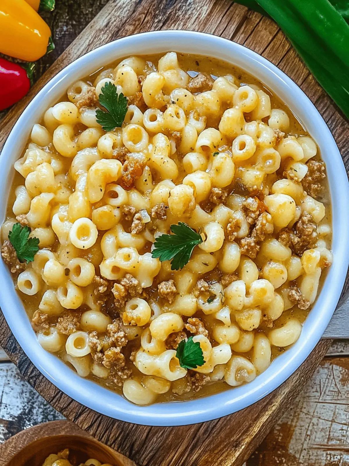 Green Chile Macaroni Sopita