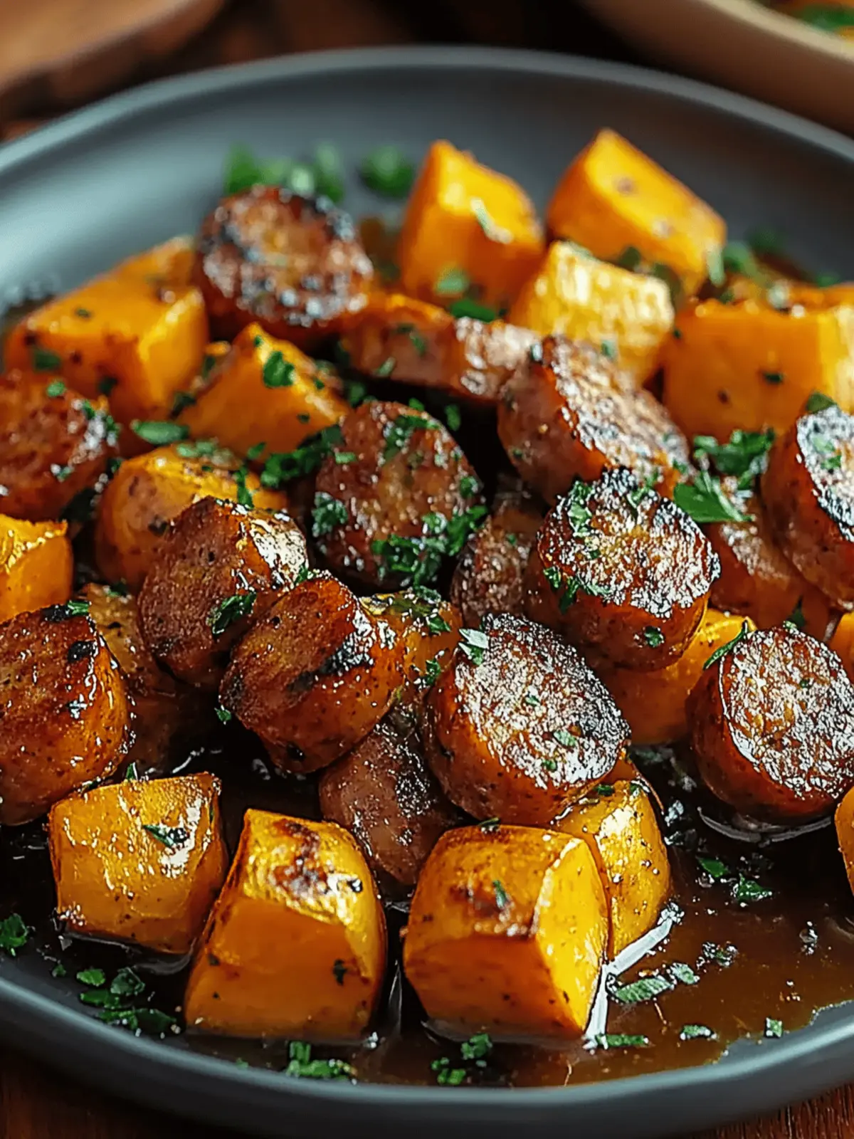 Sausage and Sweet Potatoes: A Quick and Savory Delight