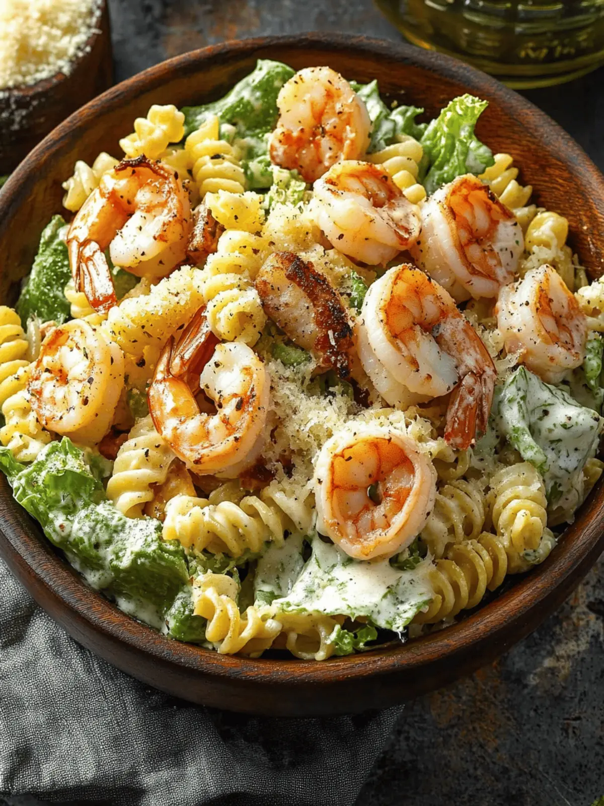 Shrimp Caesar Pasta Salad