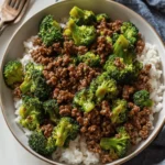 Ground Beef and Broccoli