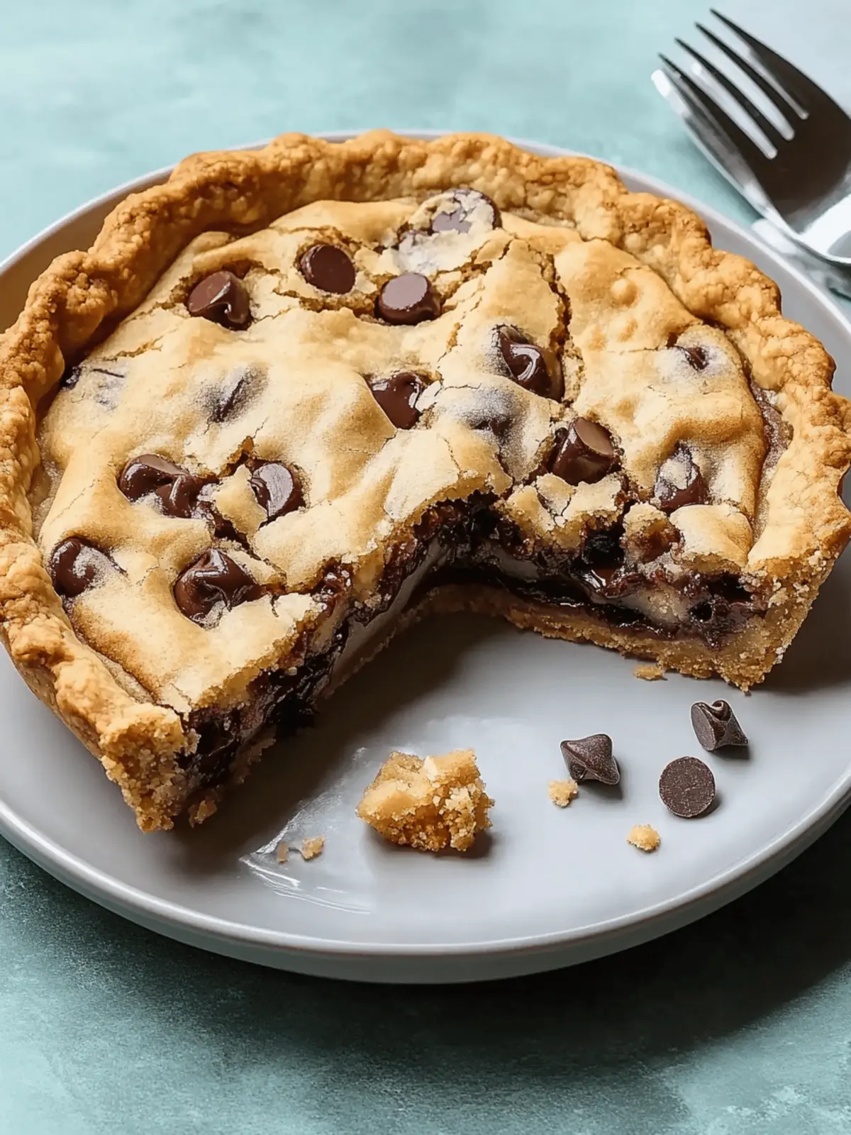 Chocolate Chip Cookie Pie