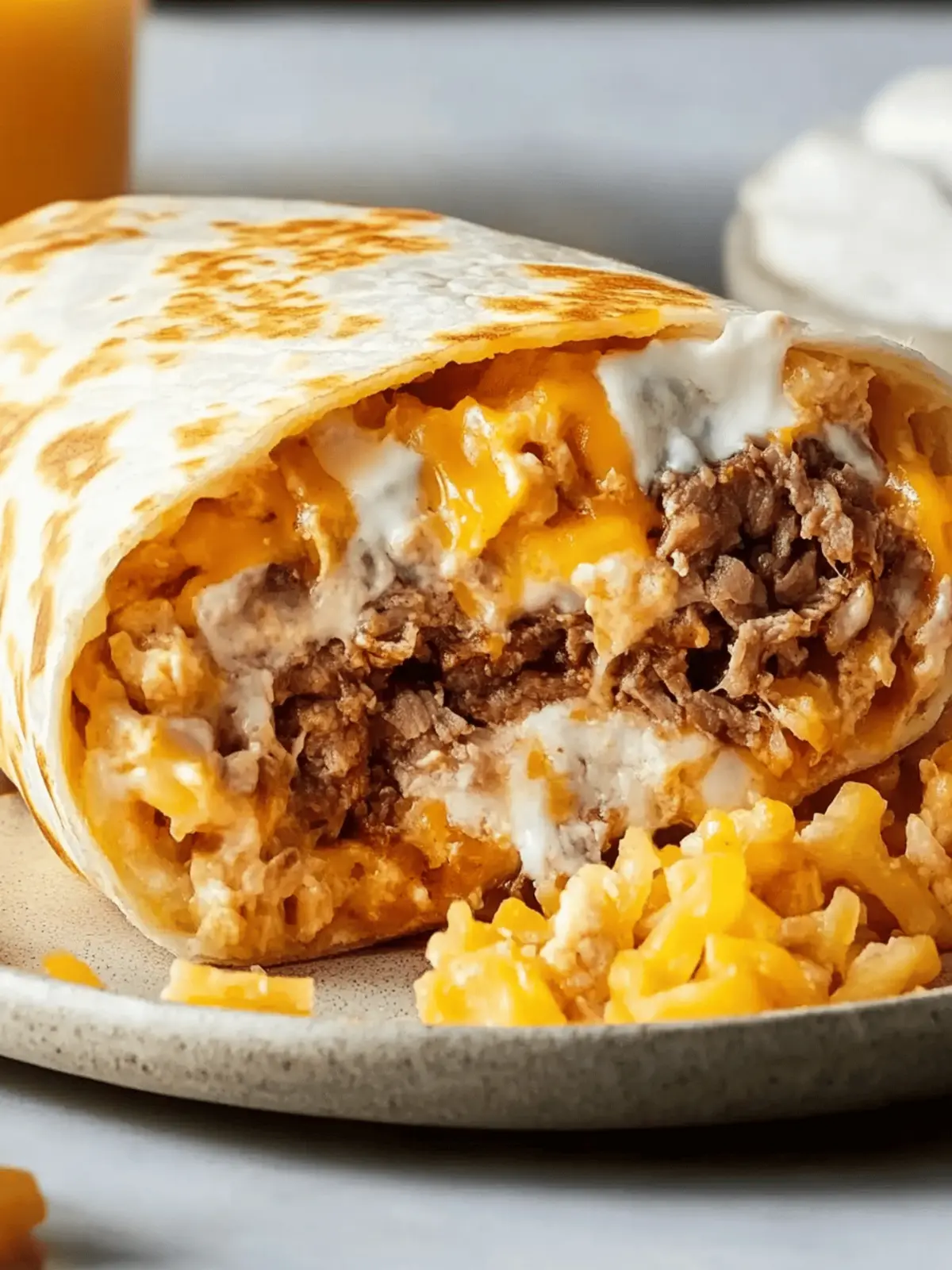 Taco Bell Beefy Melt Burrito