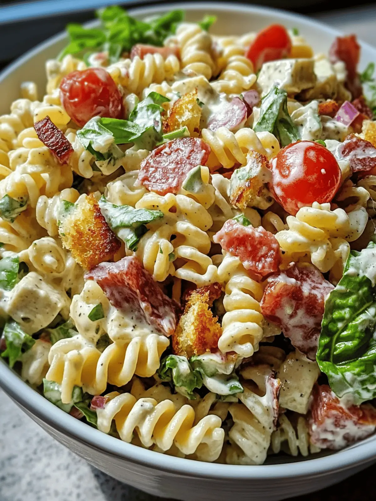 BLT Ranch Pasta Salad