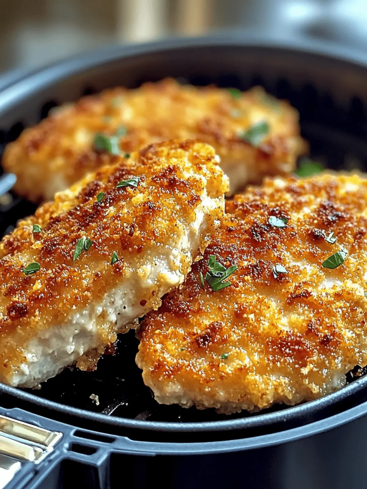 Air Fryer Parmesan Crusted Chicken