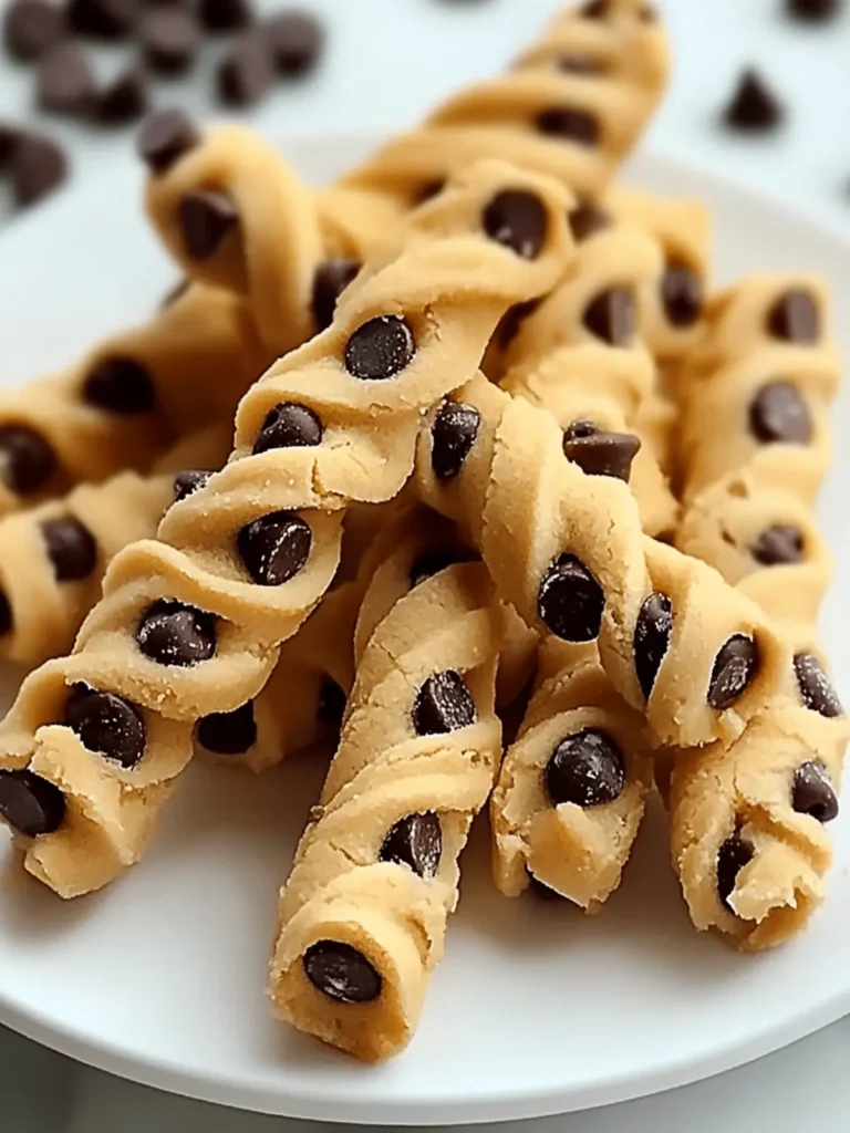Chocolate Chip Cookie Dough Twists