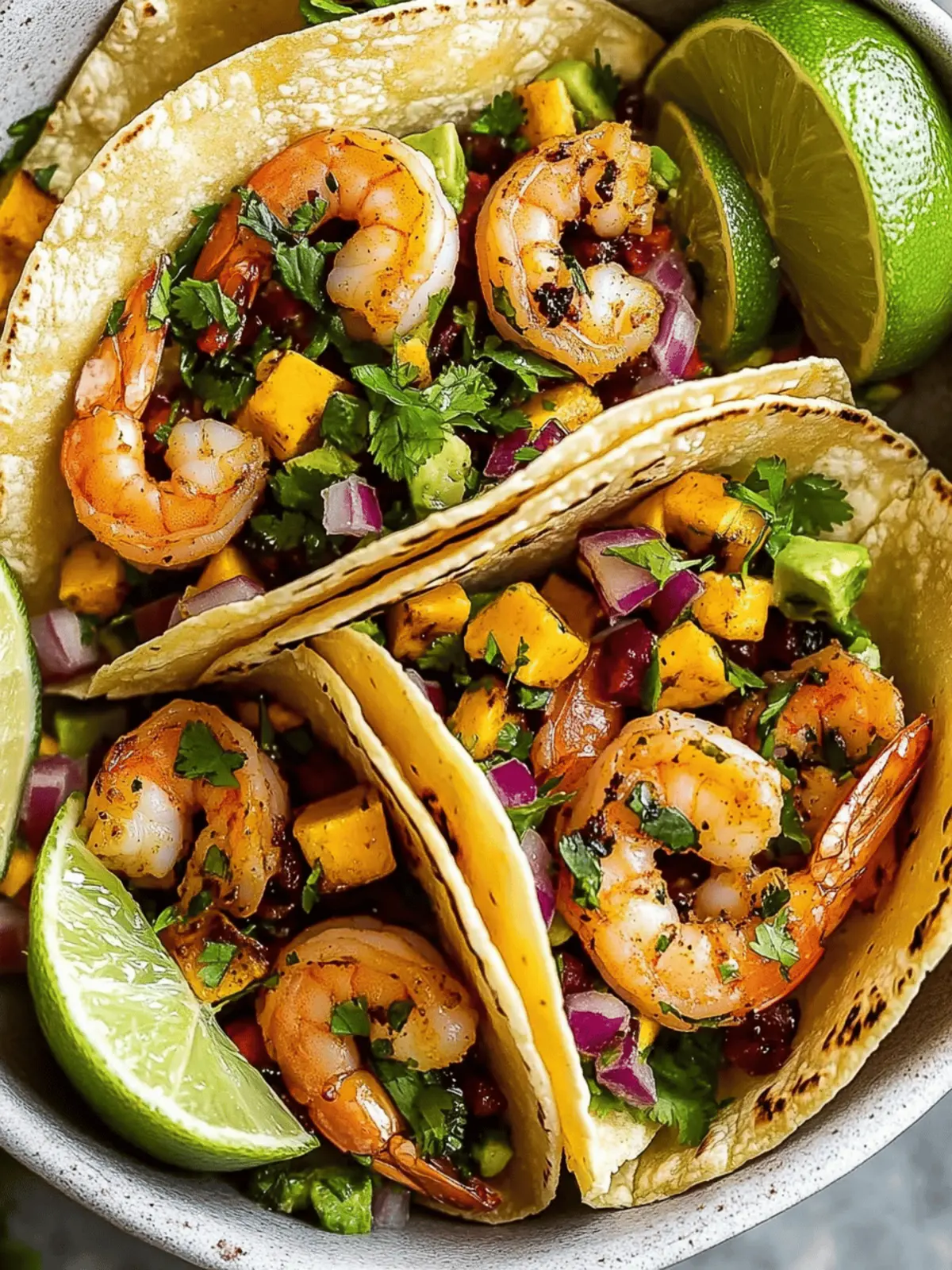 Delicious Shrimp Tacos with Mango-Avocado Salsa Bliss