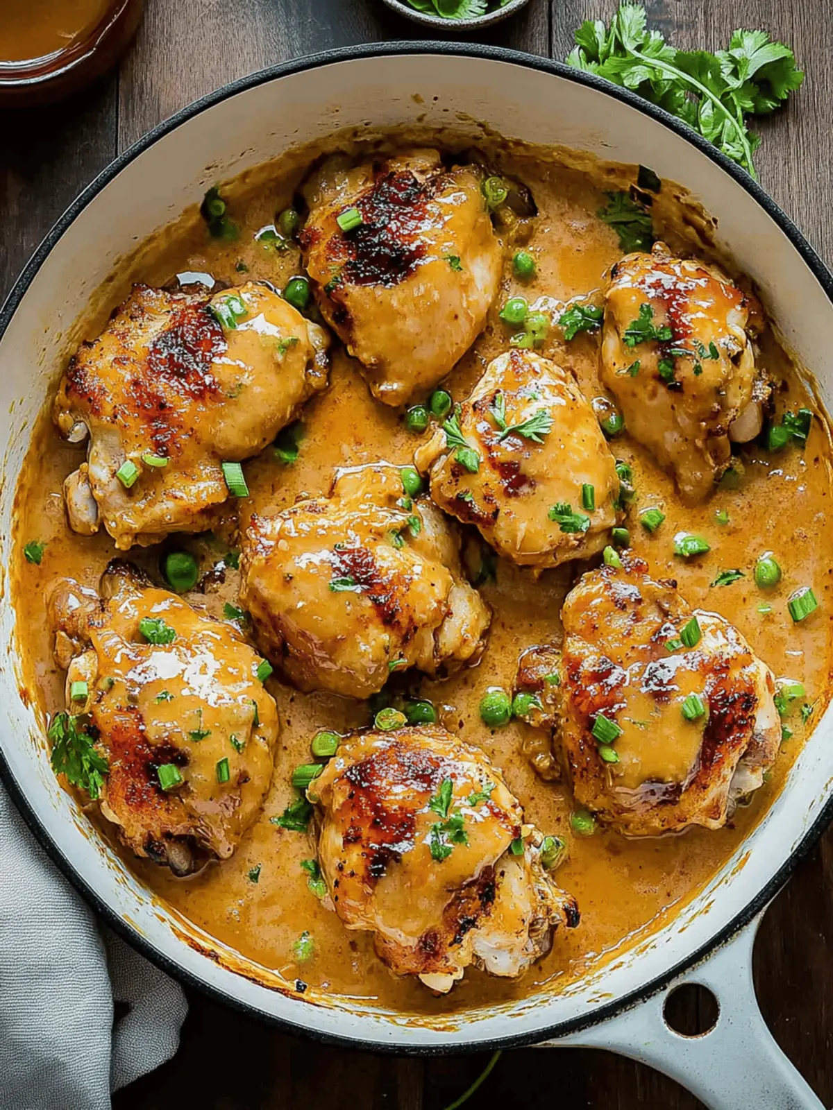 Skillet Bang Bang Chicken Thighs