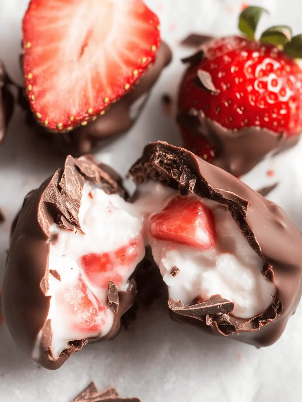 Chocolate Strawberry Yogurt Clusters